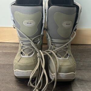 A.K.A Snowboard Boots in Gray and Tan